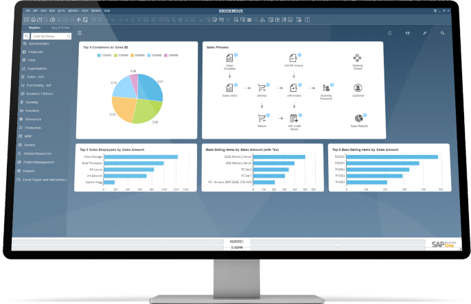 Optimice las prácticas de compra y controle los costos gestionando el ciclo completo desde la orden al pago, incluyendo recibos, facturas, devoluciones y pagos.